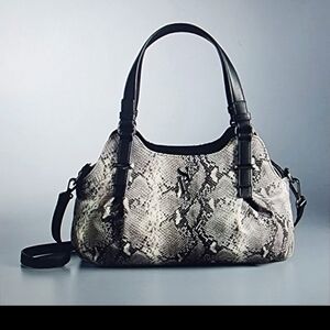 Simply Vera Vera Wang Buena Satchel Bag Snake Print
